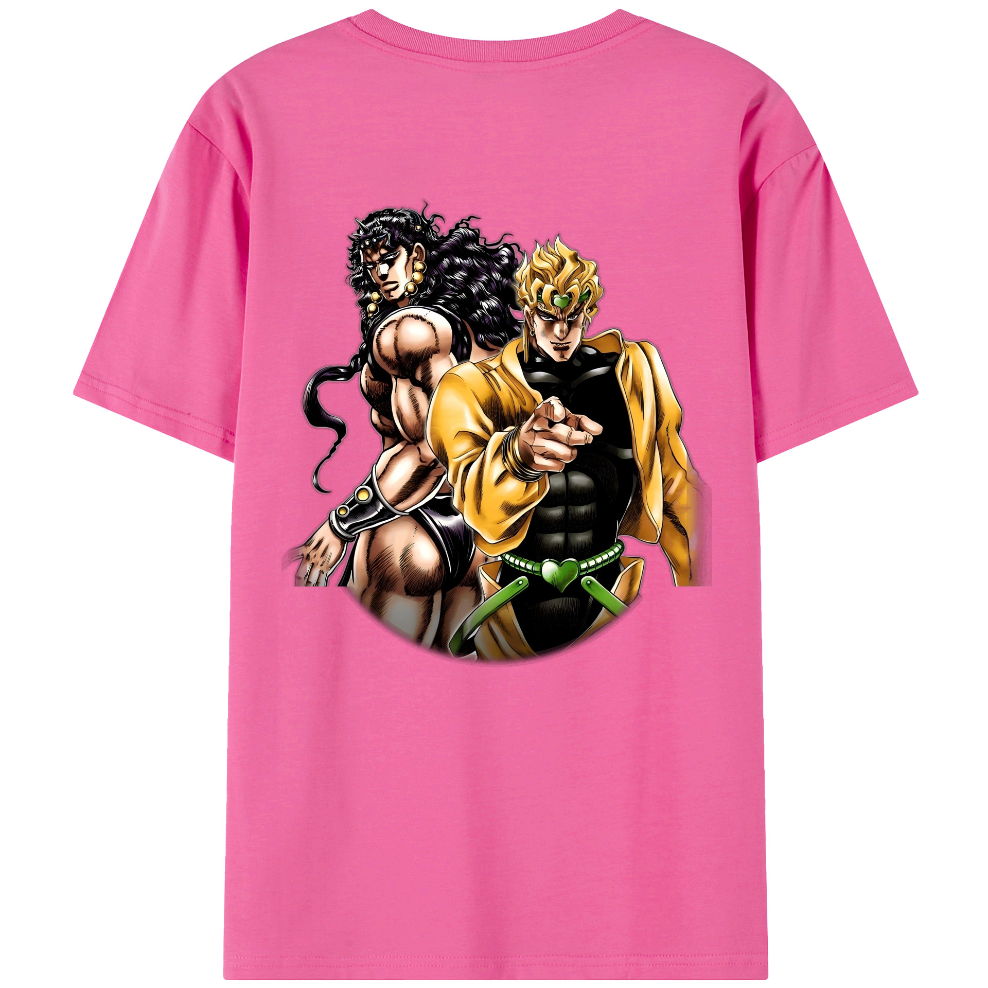 （画像用） ジョジョの奇妙な冒険 ディオ?ブランドー JoJo's Bizarre Adventure Dio Brando レディース半袖Tシャツ(バックプリント)